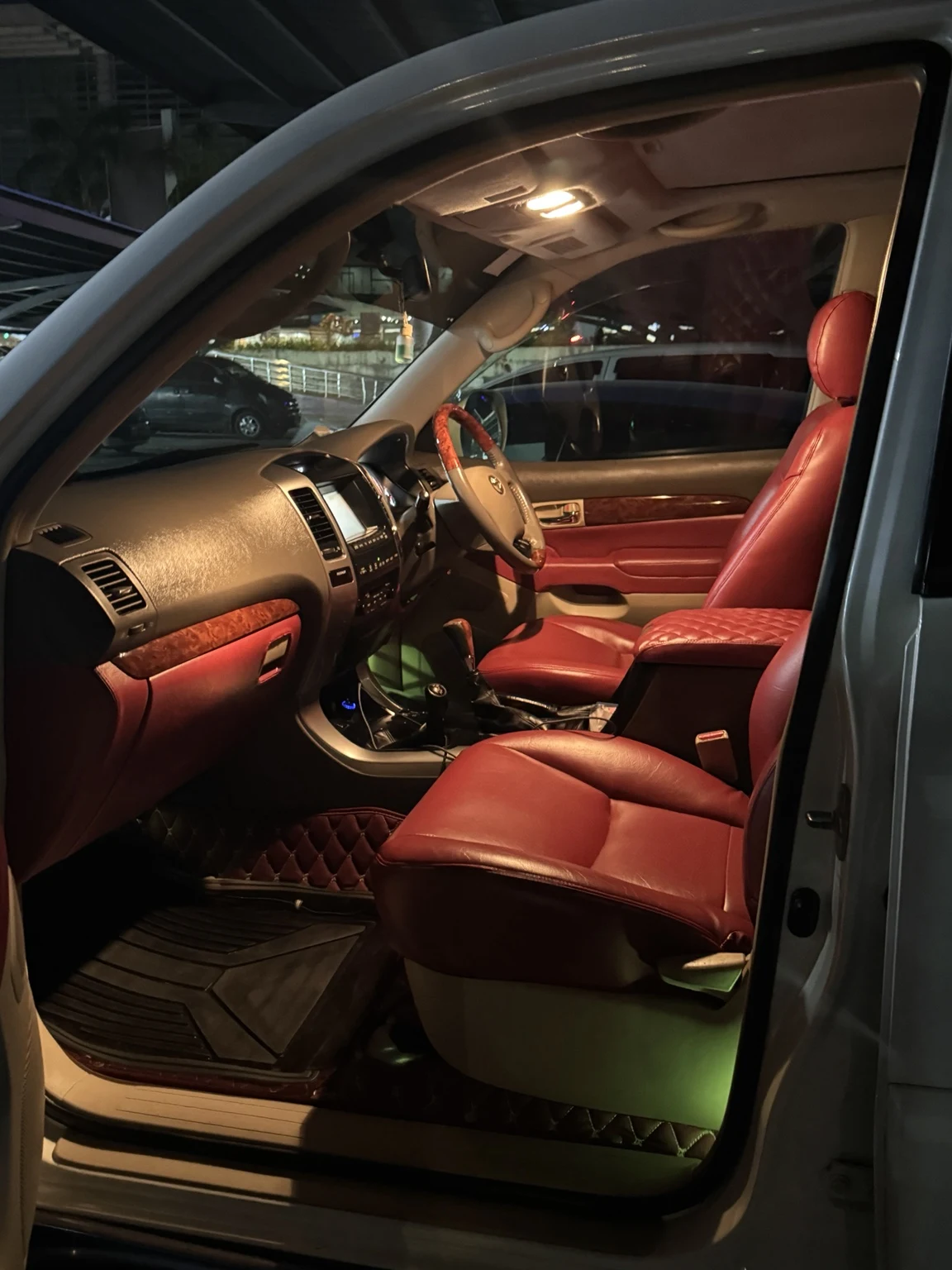 Prado red interior and dashboard
